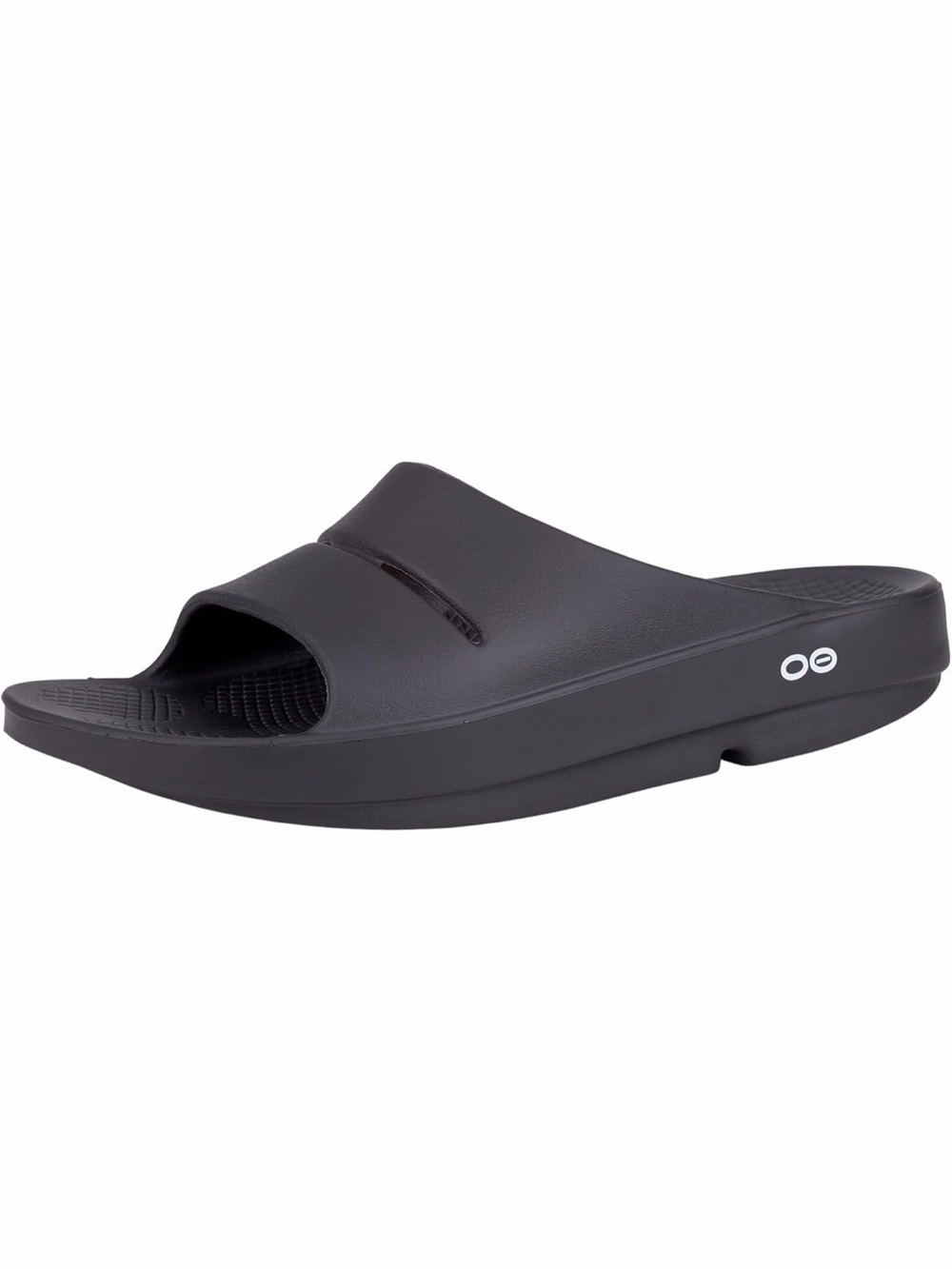 OOFOS Black Men's 8 women’s 10 size unisex Recovery Slide - OOahh Comfort Sandal